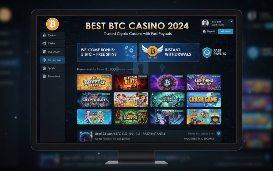 Best BTC Casino 2024 – Trusted Crypto Casinos with Fast Payouts