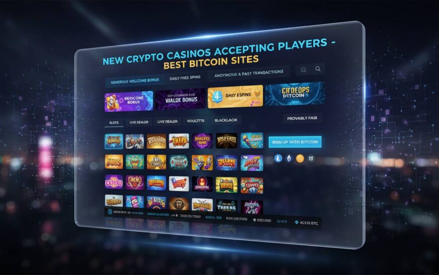 New Crypto Casinos Accepting Players – Best Bitcoin Sites